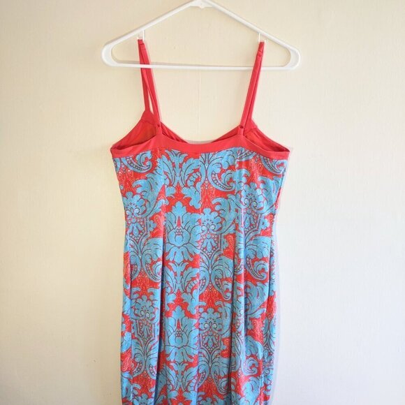 Nicole Miller Floral Paisley Sun Dress Resort Vacation Vibrant Boho Size Medium - Picture 6 of 8